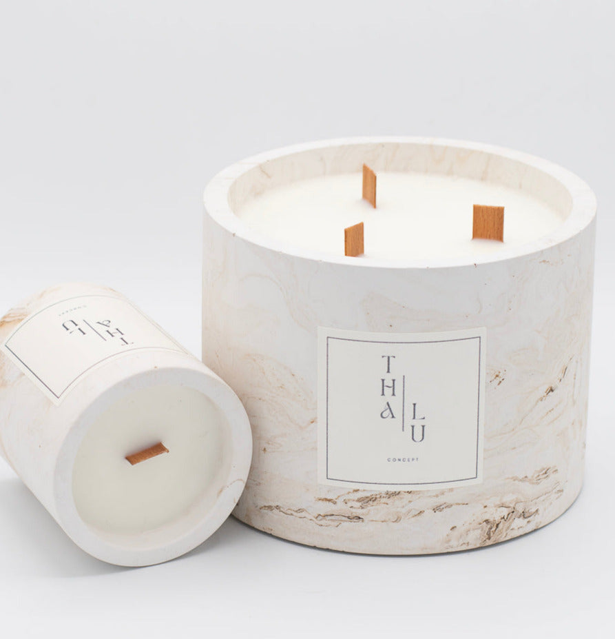 Signature Candle - Marble Beige
