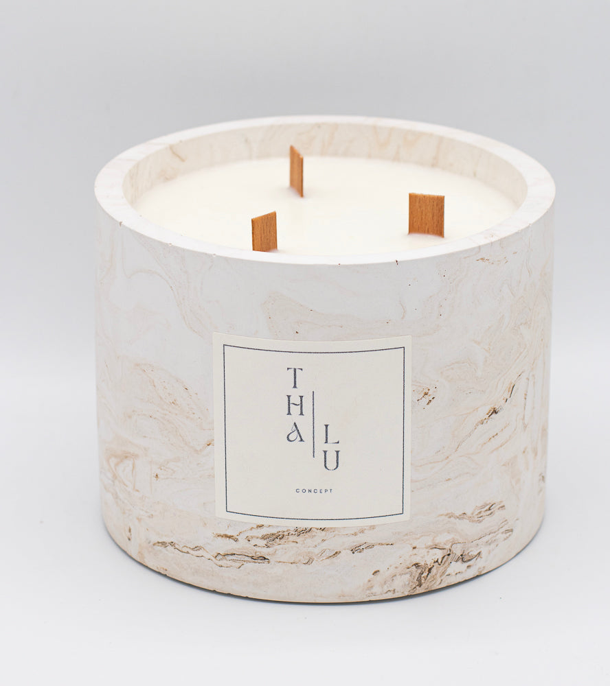 Signature Candle - Marble Beige