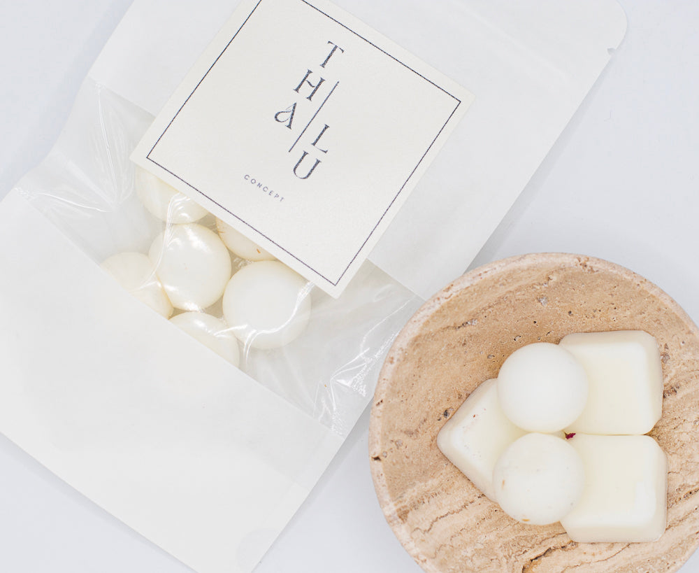 Set Marble Beige - Diffuser and Scented Wax Melts