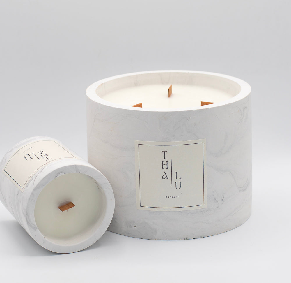 Signature Candle - Marble Grey